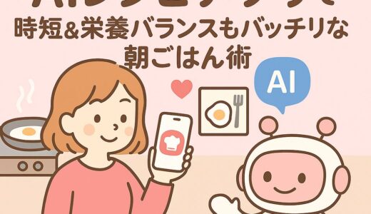 忙しい朝を救う！AIレシピアプリで時短＆栄養バランスもバッチリな朝ごはん術