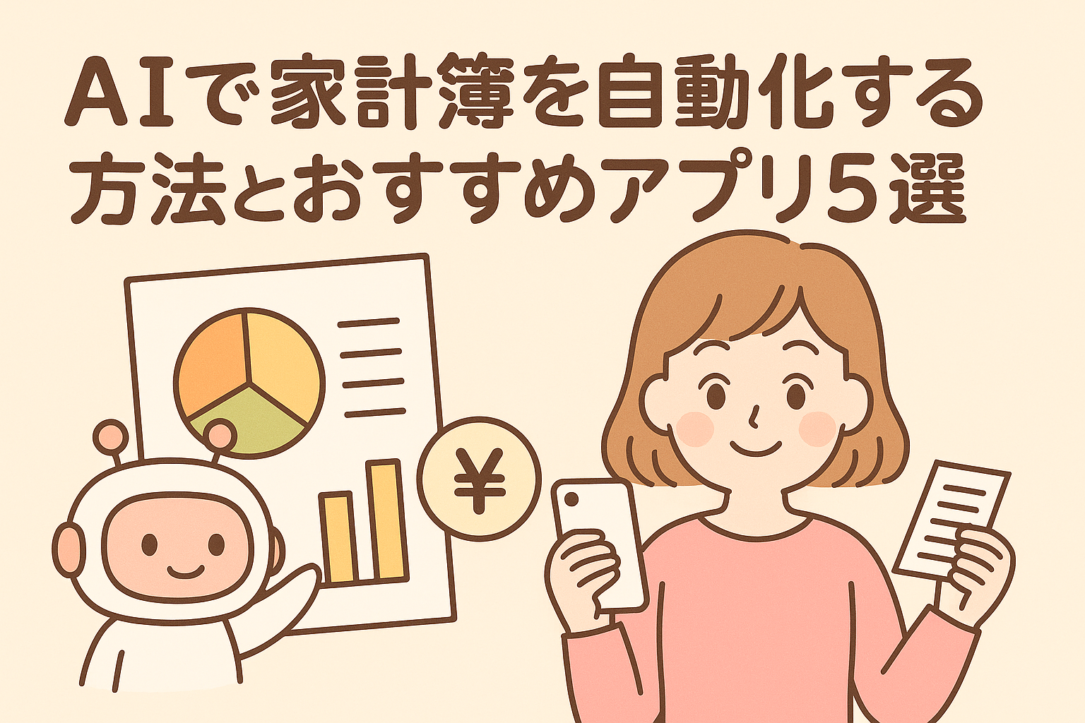 AIで家計簿を自動化する方法とおすすめアプリ5選｜手間をかけずに家計管理を続けるコツ