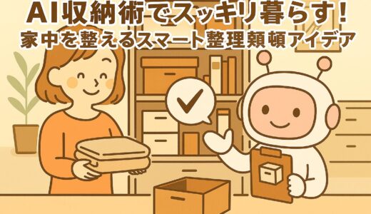 AI収納術でスッキリ暮らす！家中を整えるスマート整理整頓アイデア