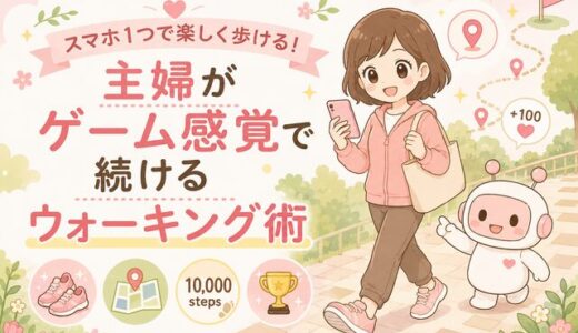 スマホ1つで楽しく歩ける！主婦がゲーム感覚で続けるウォーキング術