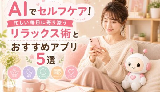 AIでセルフケア！忙しい毎日に寄り添うリラックス術とおすすめアプリ5選