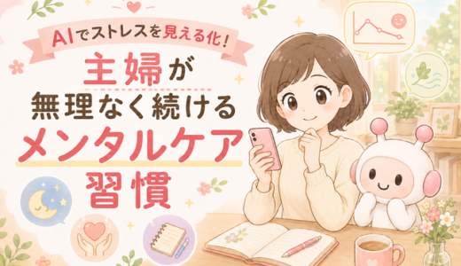 AIでストレスを見える化！主婦が無理なく続けるメンタルケア習慣自動下書き